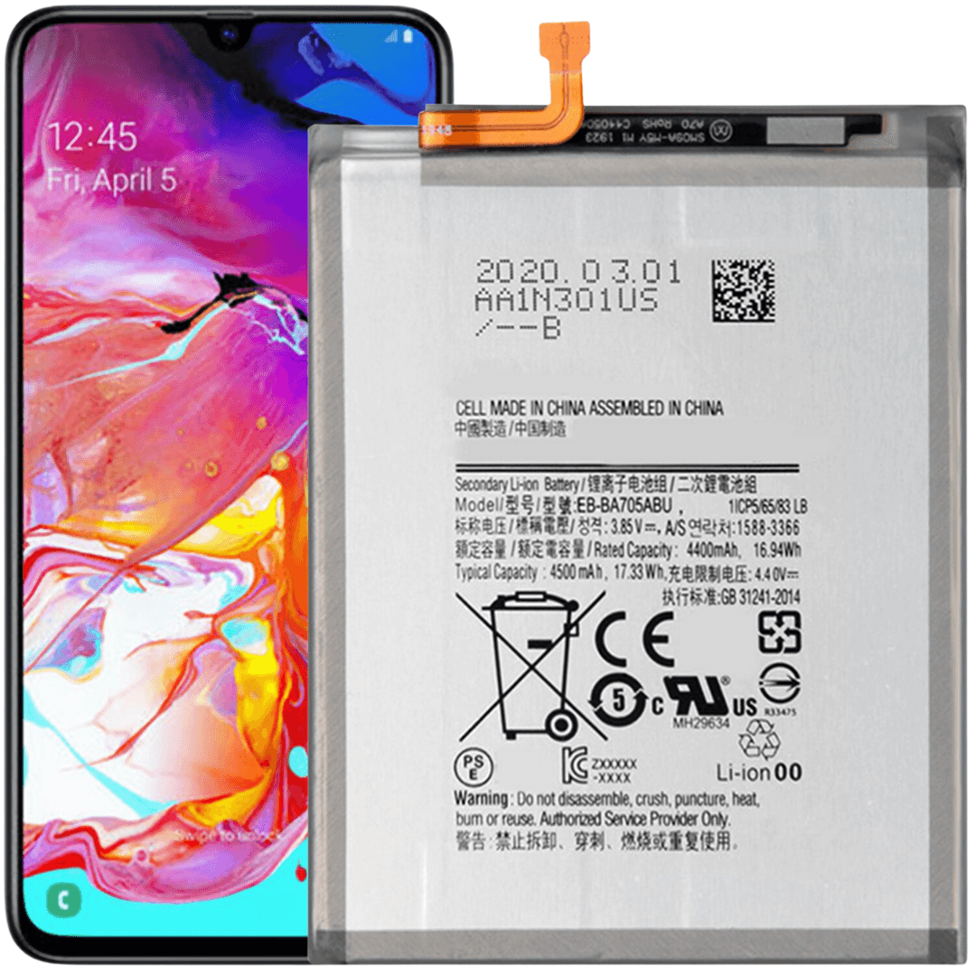 Samsung A70 Battery EB-BA705ABU 4500mAh - Best Cell Phone Parts Distributor in Canada, Parts Source Samsung A70 Battery EB-BA705ABU 4500mAh - Best Cell Phone Parts Distributor in Canada, Parts Source
